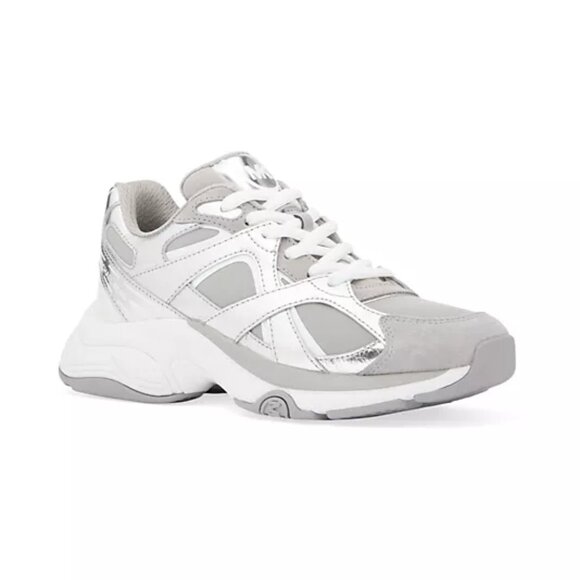 MICHAEL Michael Kors Leo Leather Trainer Sneakers - Picture 1 of 4